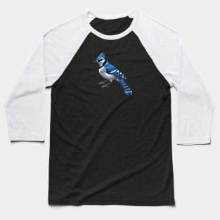 Blue Jay in Pixel Form Baseball T-Shirt